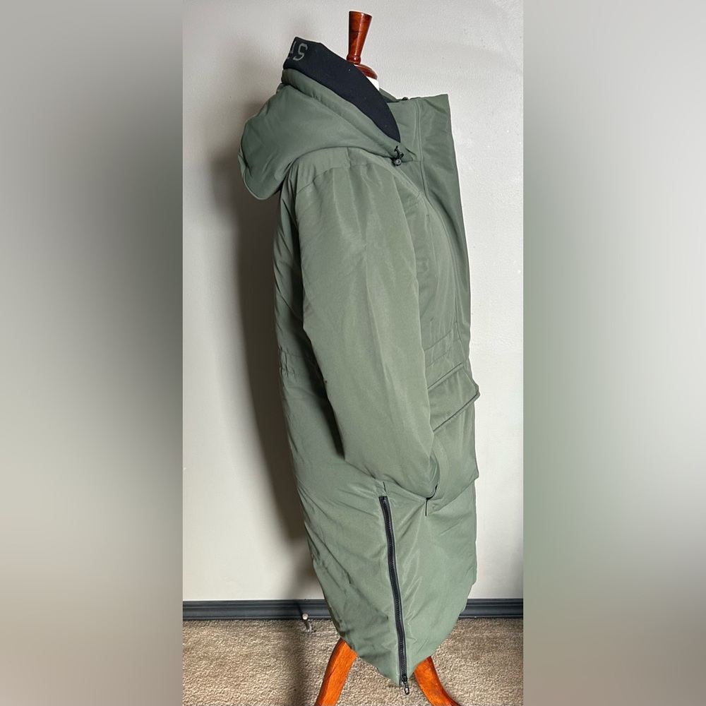 Spyder Women's Olive Hooded Puffer Coat - Picture 10 of 16